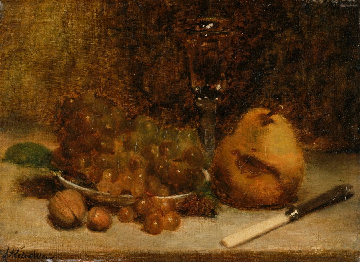 Üzüm, Bıçak ve Cam by Julian Alden Weir