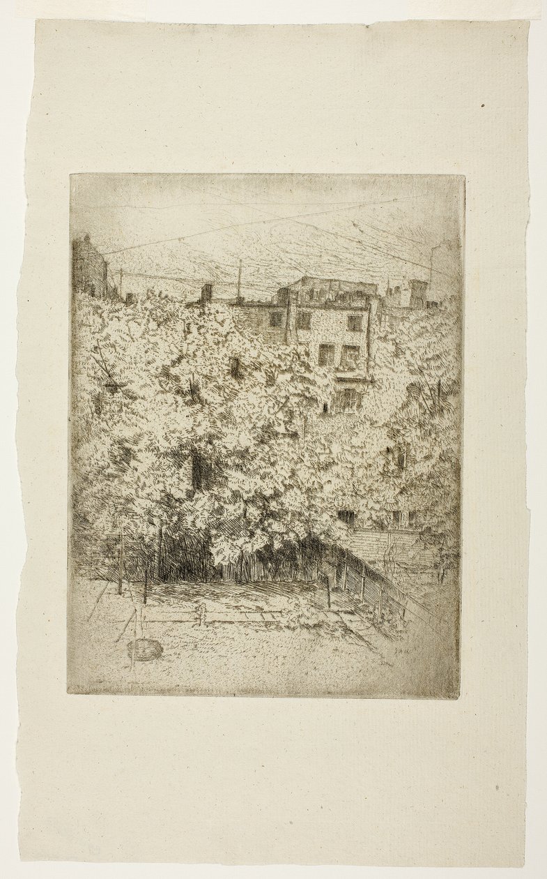 Arka bahçem by Julian Alden Weir