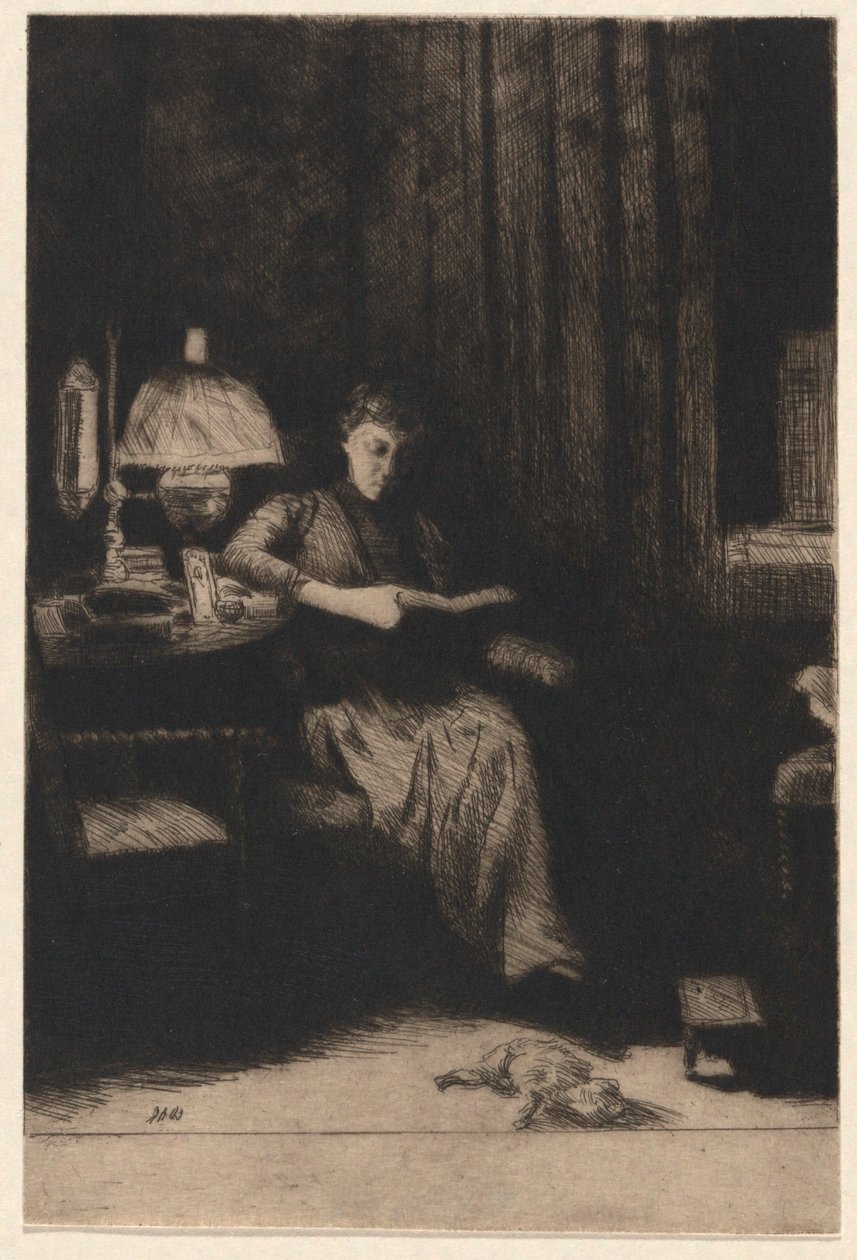 Akşam Lambası by Julian Alden Weir