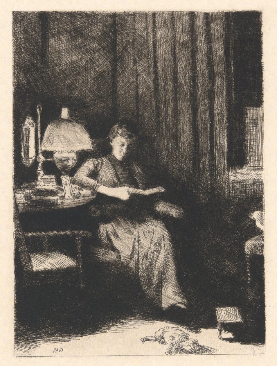 Akşam Lambası by Julian Alden Weir