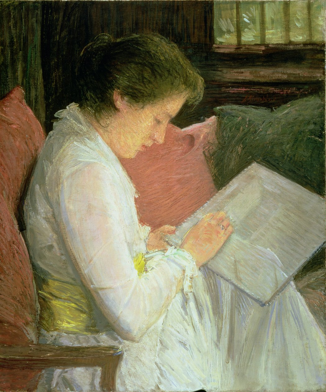 Dantelci, 1915 by Julian Alden Weir
