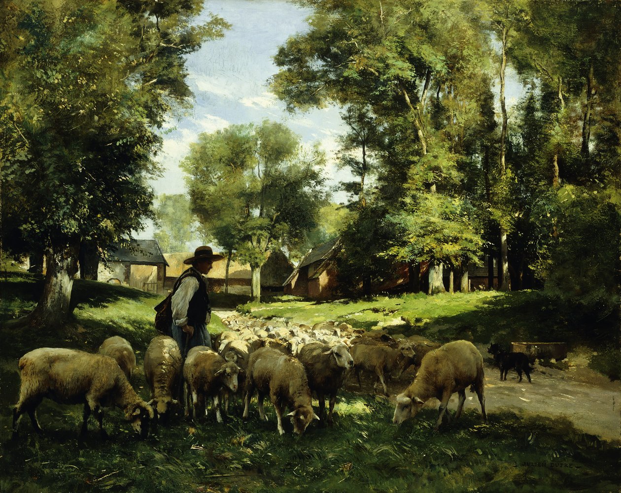 Bir Çoban ve Sürüsü, by Julien Dupre