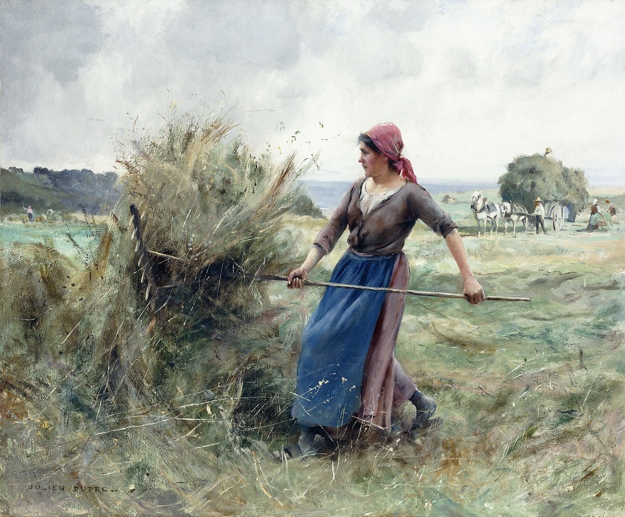 Köylü ve Saman, by Julien Dupre