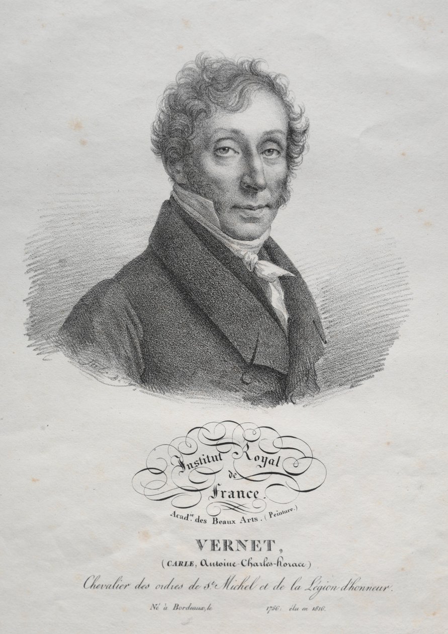 Carl Vernet, 1825 doğumlu. by Julien Leopold Boilly