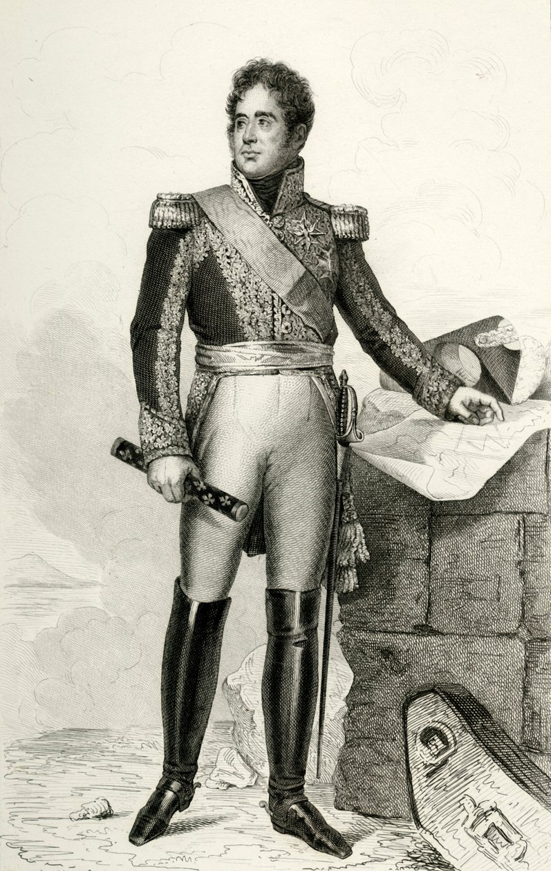 Jacques Lauriston, 1804, 1839. by Julien Leopold Boilly