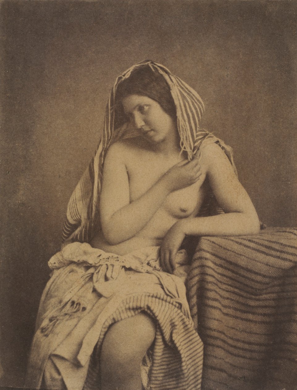 Doğadan Sonra Çalışma, c. 1853-1855. by Julien Vallou de Villeneuve