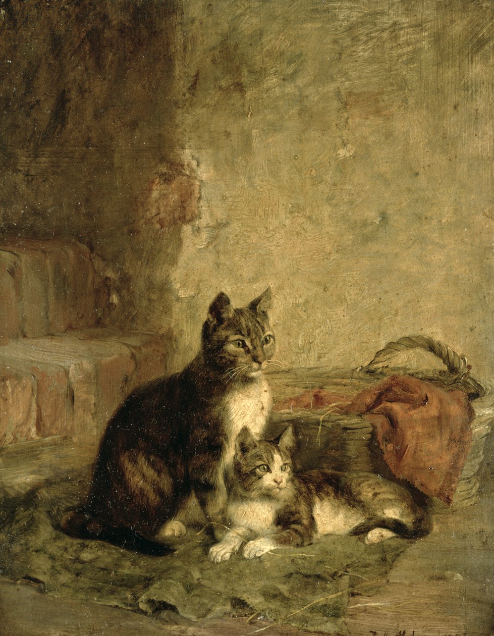 Kediler, 1883 by Julius Adam