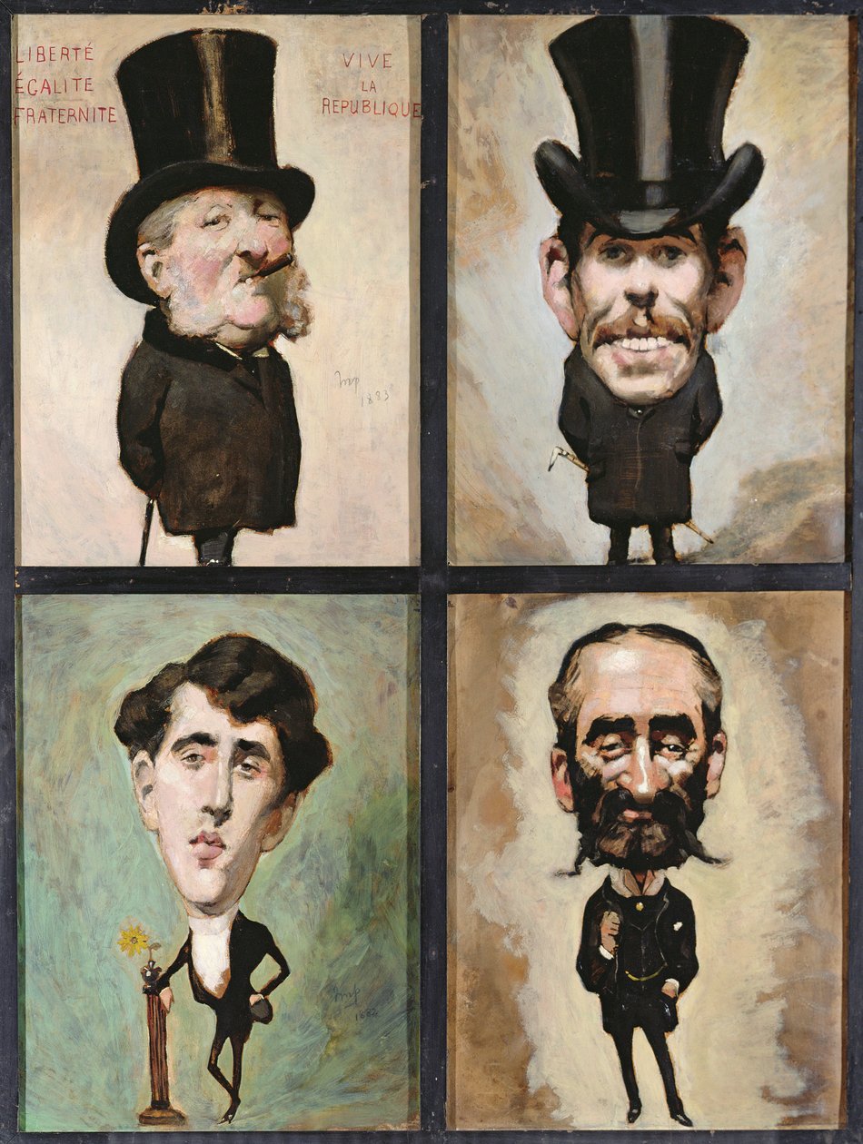 Dört karikatür, 1882-83 by Julius Mandes Price