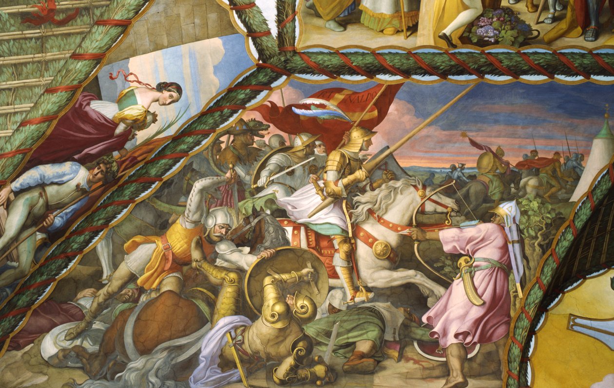 savaşta Rinaldo by Julius Schnorr von Carolsfeld