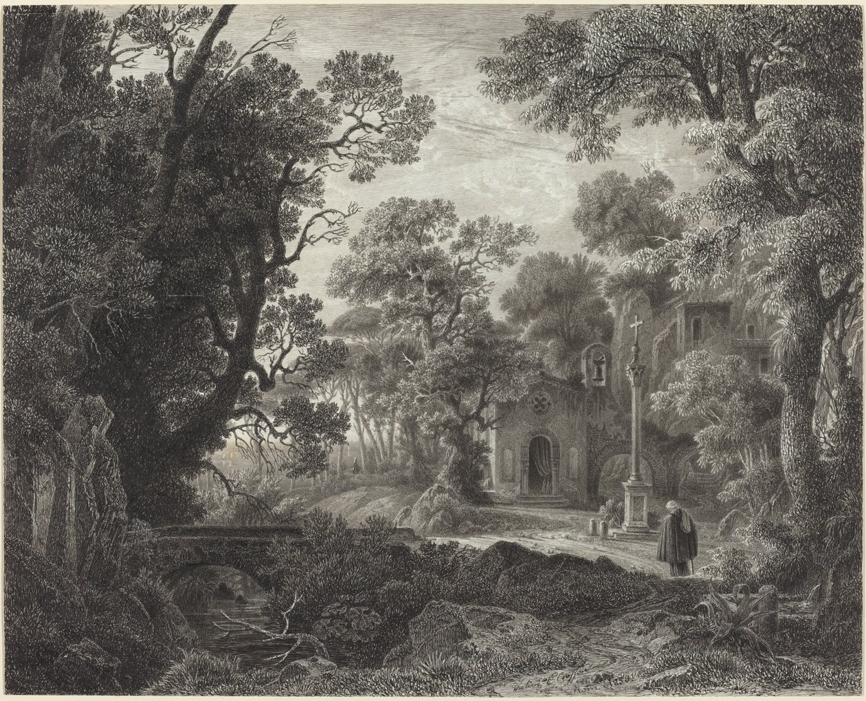 Akşam Woodland Şapeli by Julius Albert Elsasser