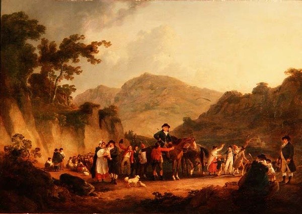 Bir Madenin Açılması, Eskdale by Julius Caesar Ibbetson
