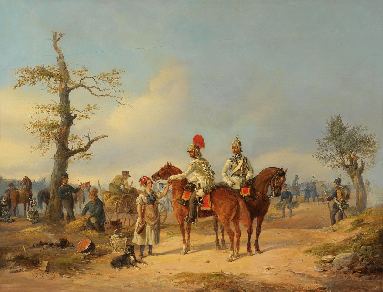 Sutler ve Prusya Zırhlıları by Julius Carl Schulz