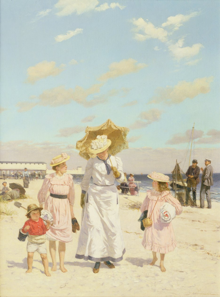 Kumlarda, c.1900 (tuval üzerine yağlı boya) by Julius Ehrentraut