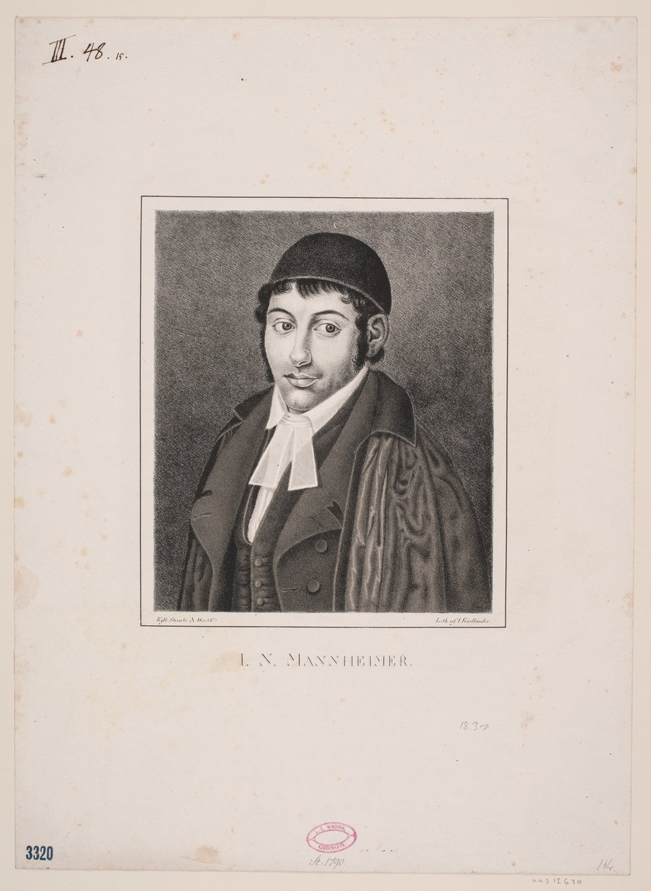Haham I.N. Mannheimer by Julius Friedlænder