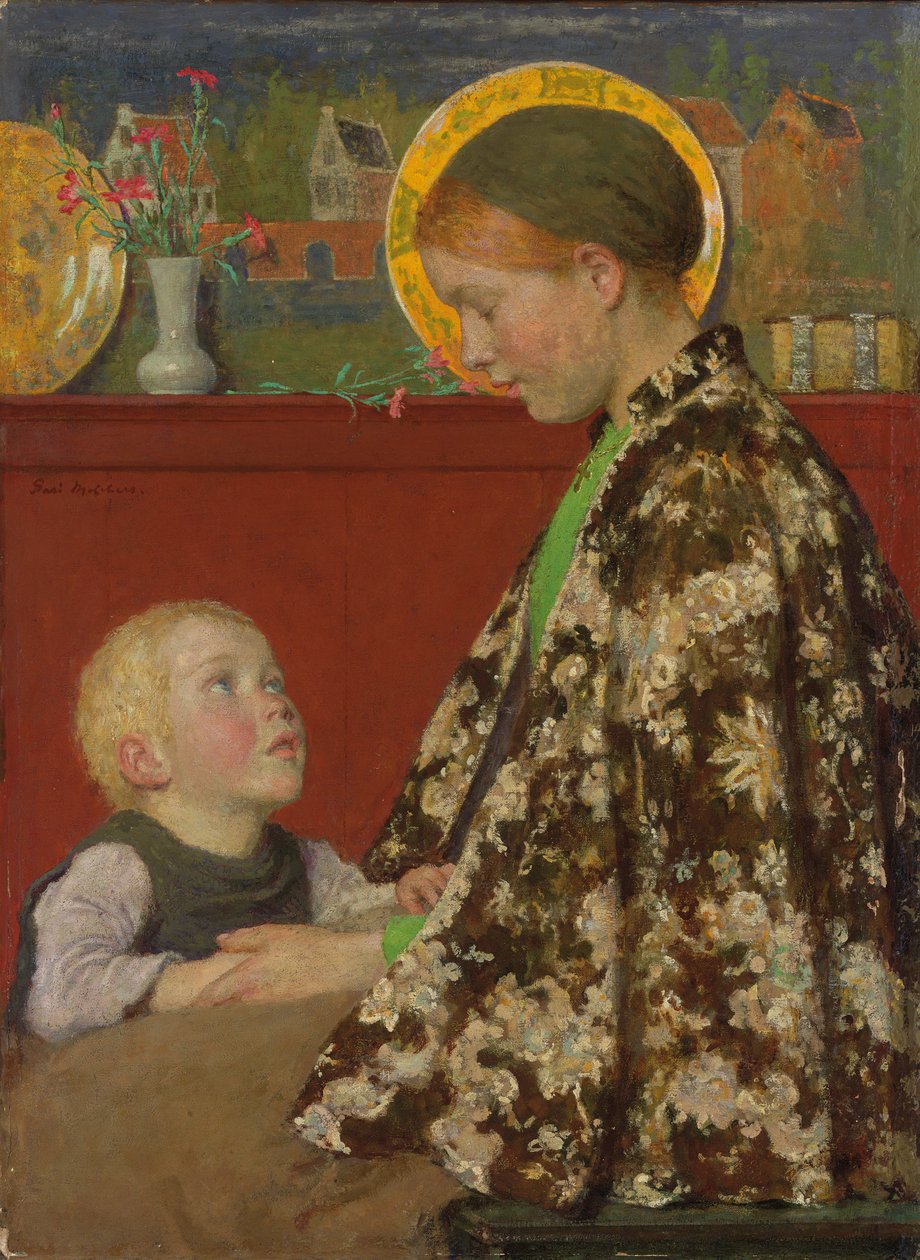 Genç Anne, 1892-1895 dolayları (tuval üzerine yağlı boya) by Julius Gari Melchers