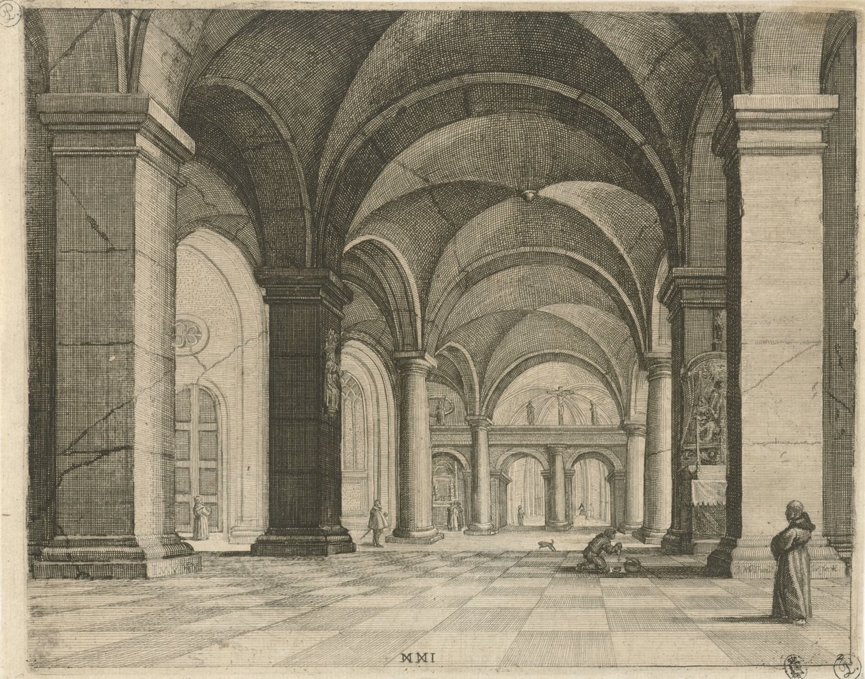 Kilise iç Perspektifler (seri başlığı) by Julius Milheuser