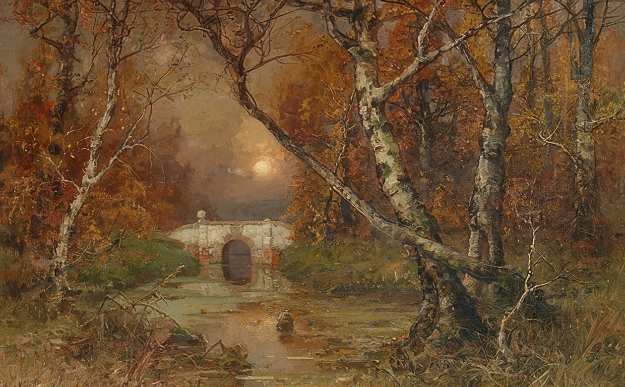 Bir park. 1883 by Julius Sergius von Klever