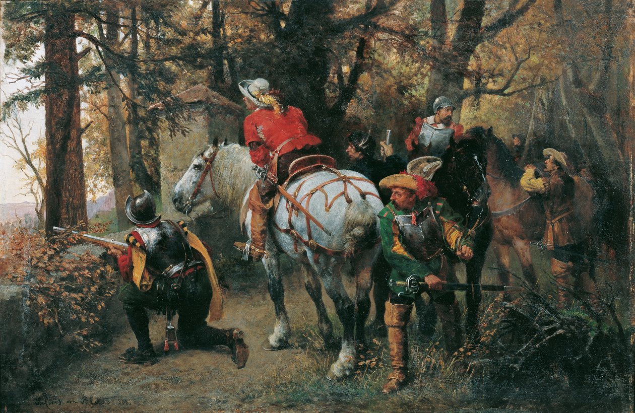 düşman keşif by Julius von Blaas d. Ä.