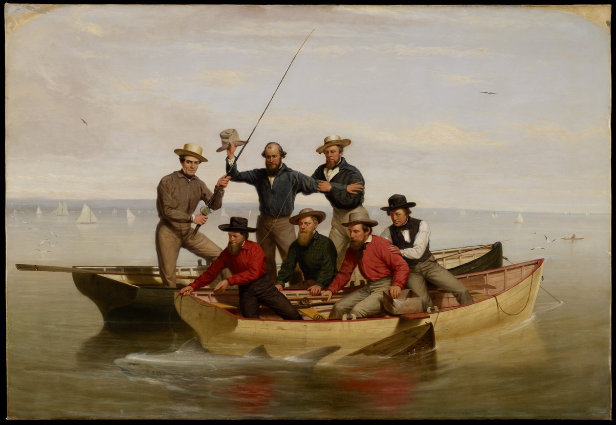 A Fishing Party Off Long Island, 1860  by Junius Brutus Stearns