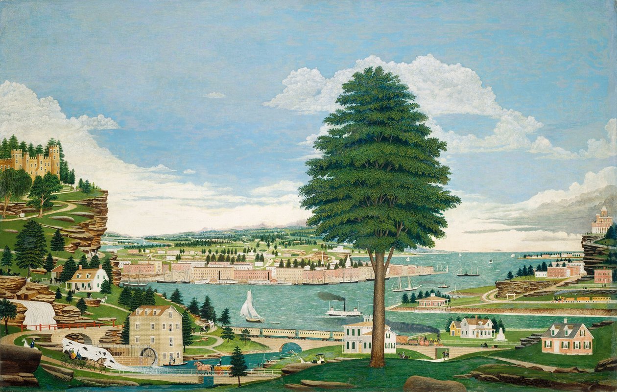 Kale ile Kompozit Liman Sahnesi by Jurgan Frederick Huge