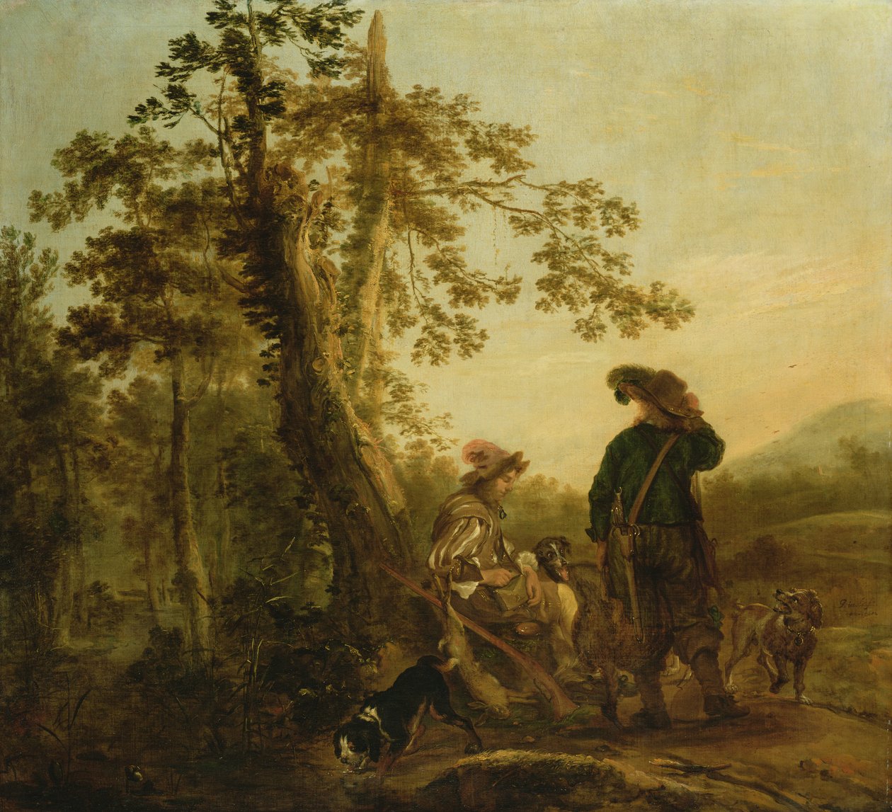 Dinlenen Avcılar, 1652 by Juriaen Jacobsz