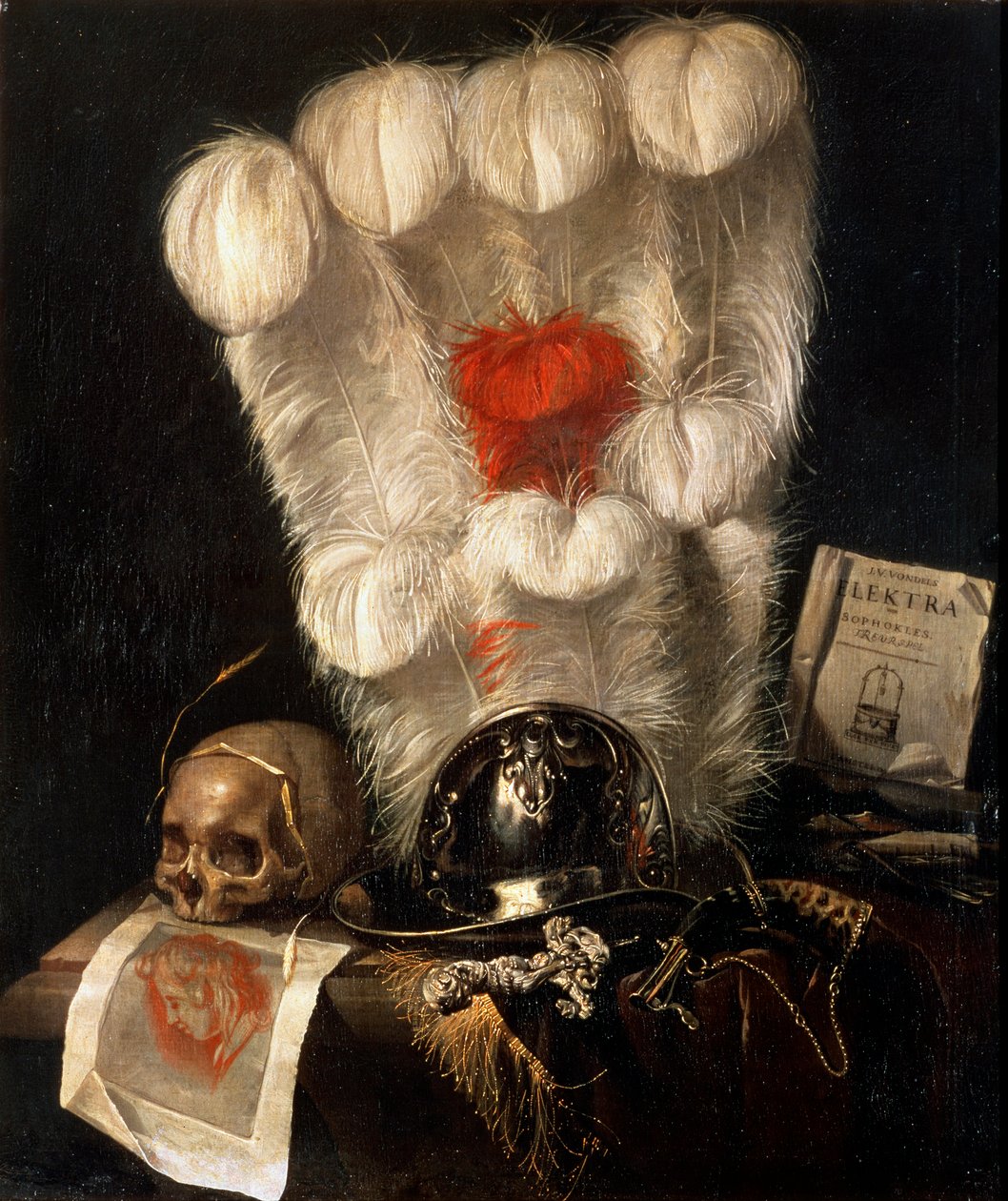Vanitas, 17. yüzyıl. by Juriaen van Streeck