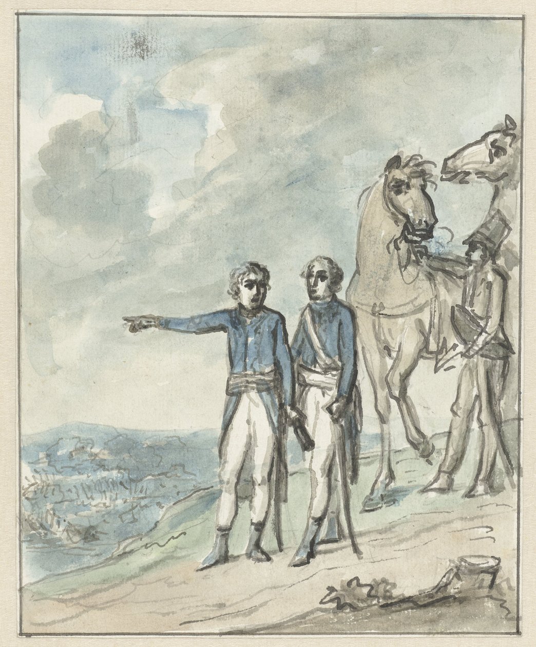 Generaller Napolyon ve Berthier by Jurriaan Andriessen
