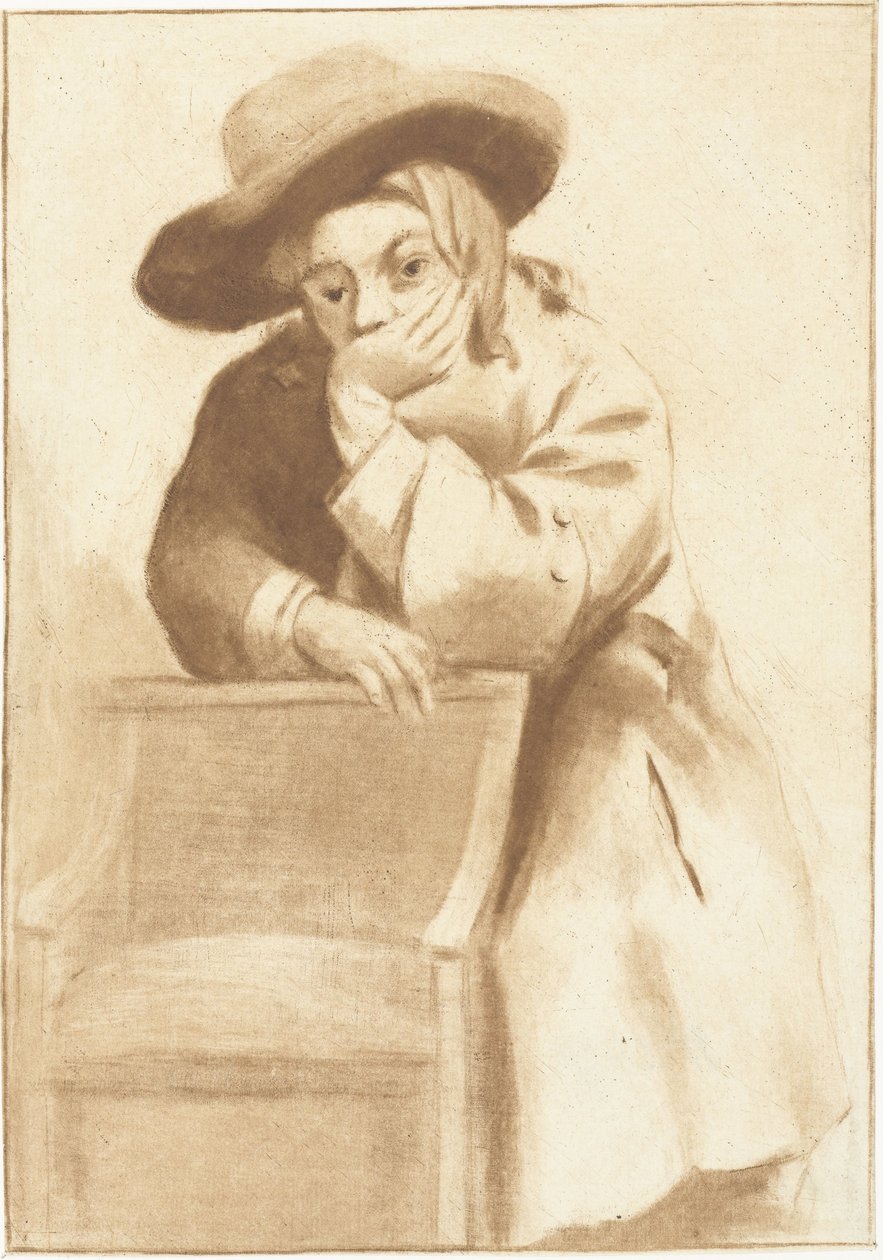 Bir sandalyeye yaslanmış çocuk by Jurriaan Cootwijck
