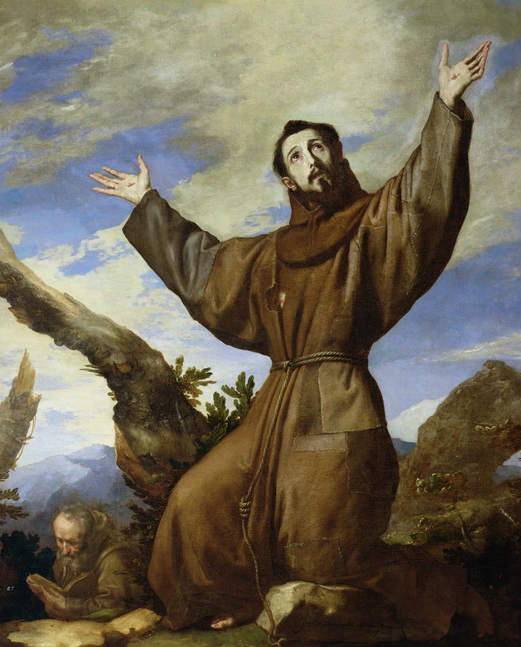 St. Francis of Assisi (c.1182-1220) 1642  by Jusepe de Ribera