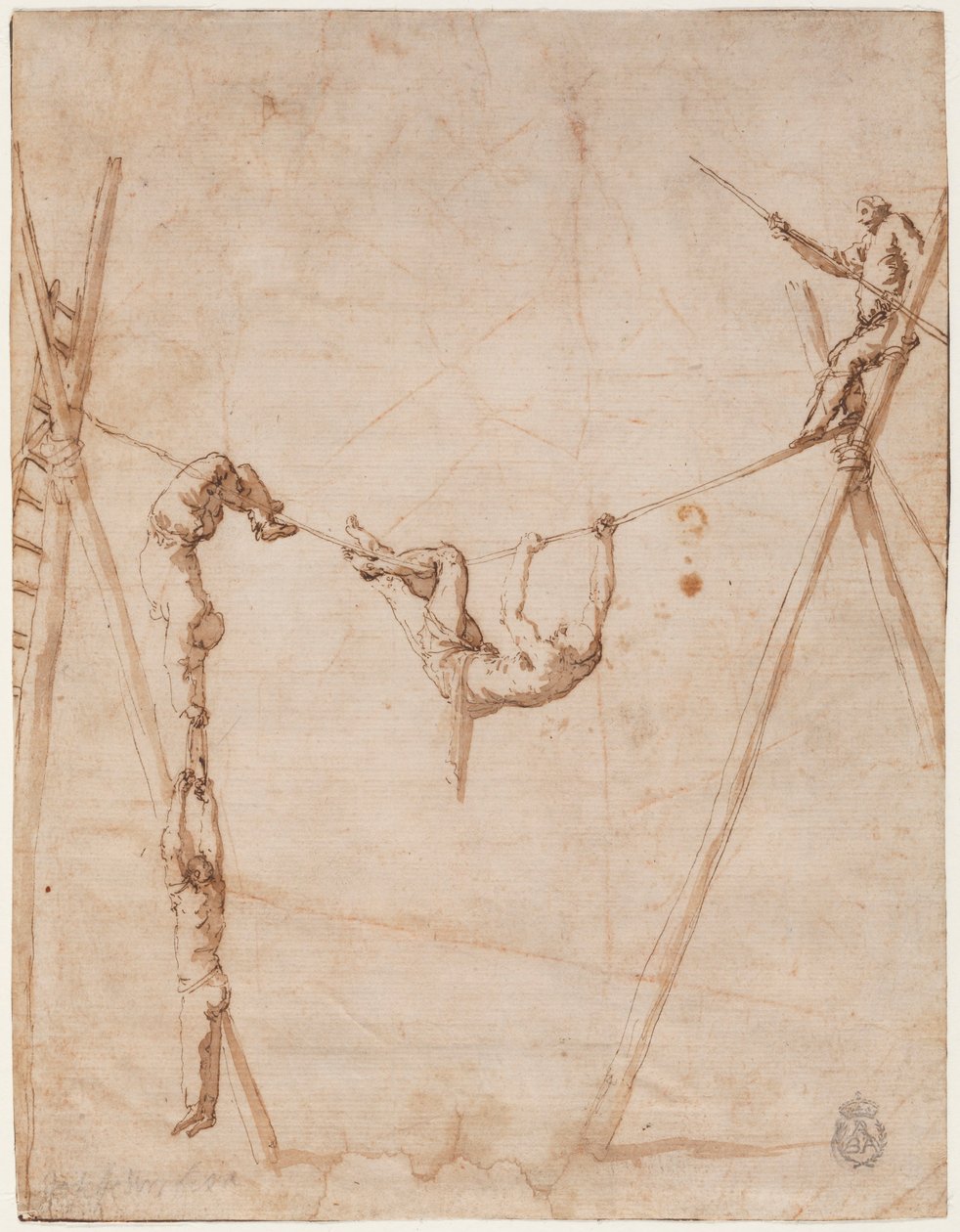 ip üzerinde akrobatlar by Jusepe de Ribera