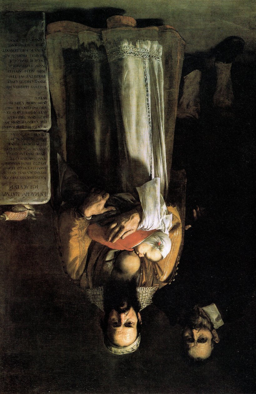 Kocası ve Oğluyla Magdalena Ventura by Jusepe de Ribera