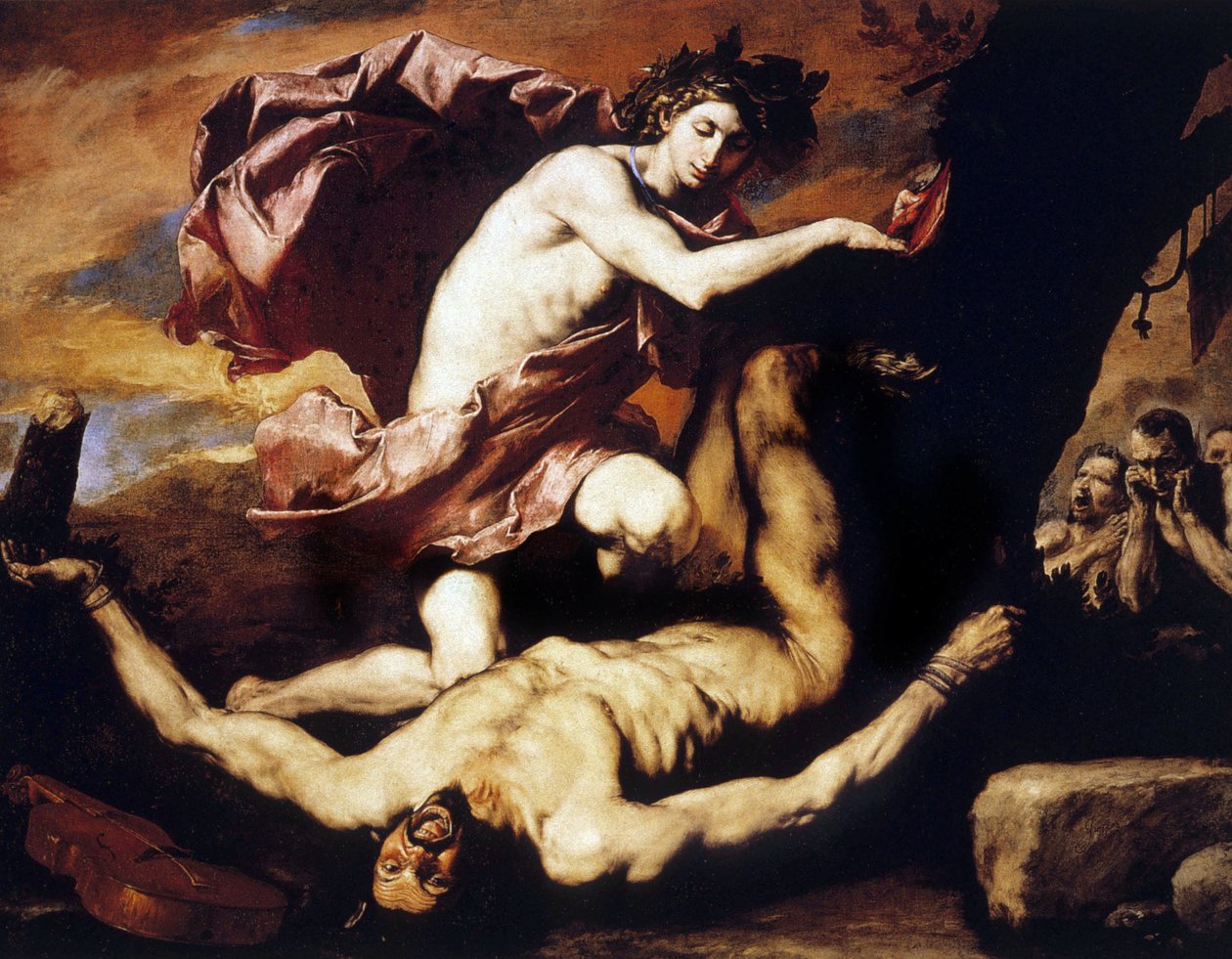 Apollon ve Marsyas by Jusepe de Ribera