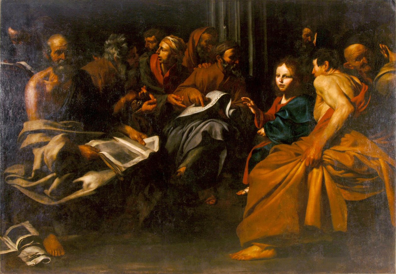 doktorlar arasında İsa by Jusepe de Ribera