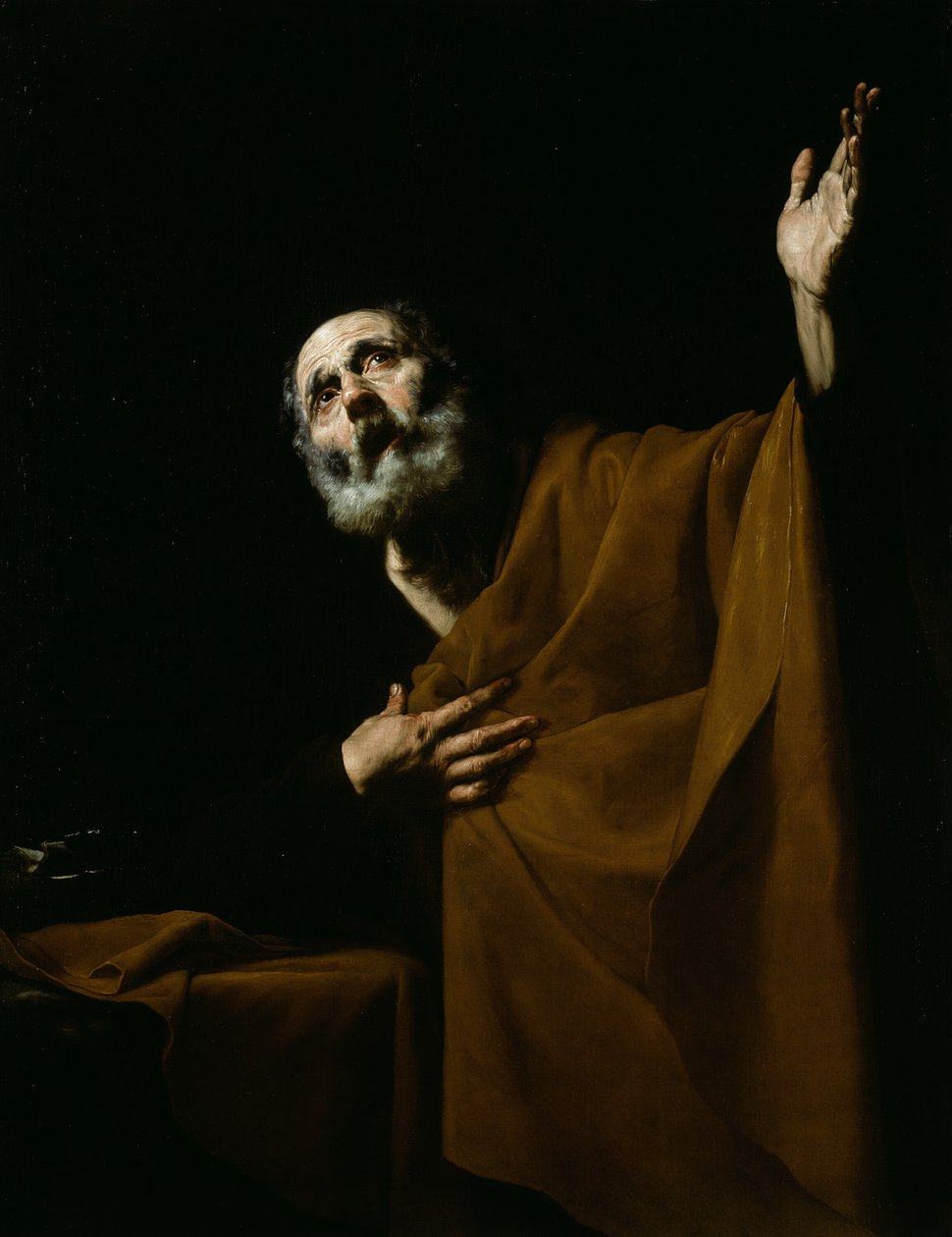 Tövbekar Aziz Peter by Jusepe de Ribera