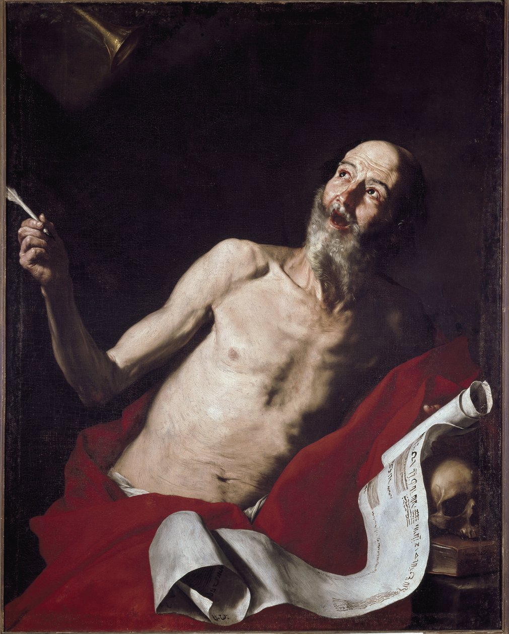 Aziz Jerome (tuval üzerine yağlı boya by Jusepe de Ribera