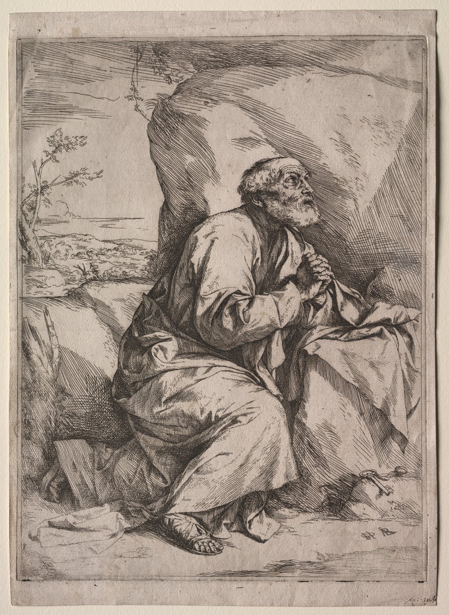 Tövbekar Aziz Peter by Jusepe de Ribera