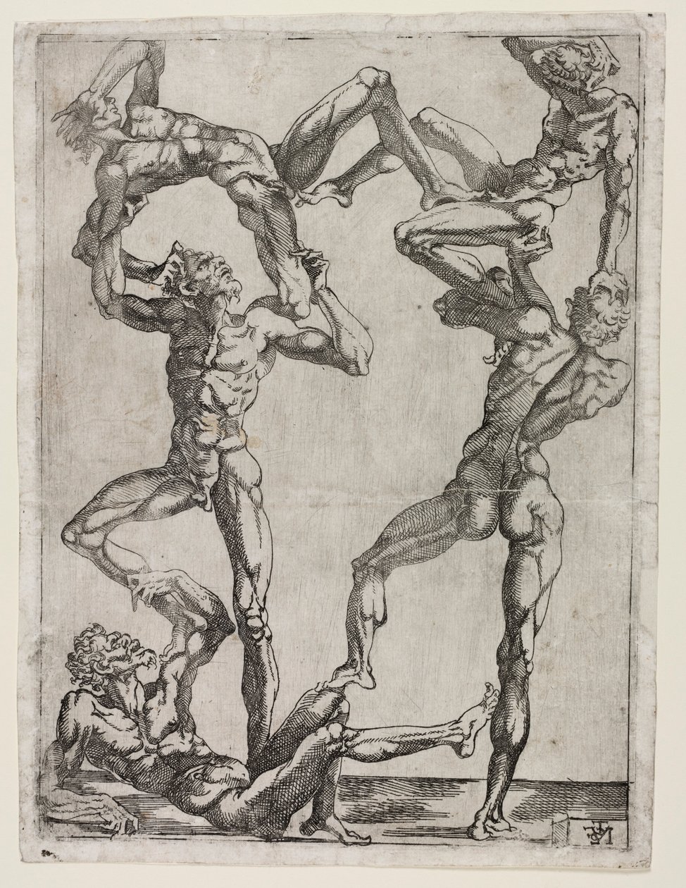 Beş Adam Piramidi, c. 1543. by Juste de Juste