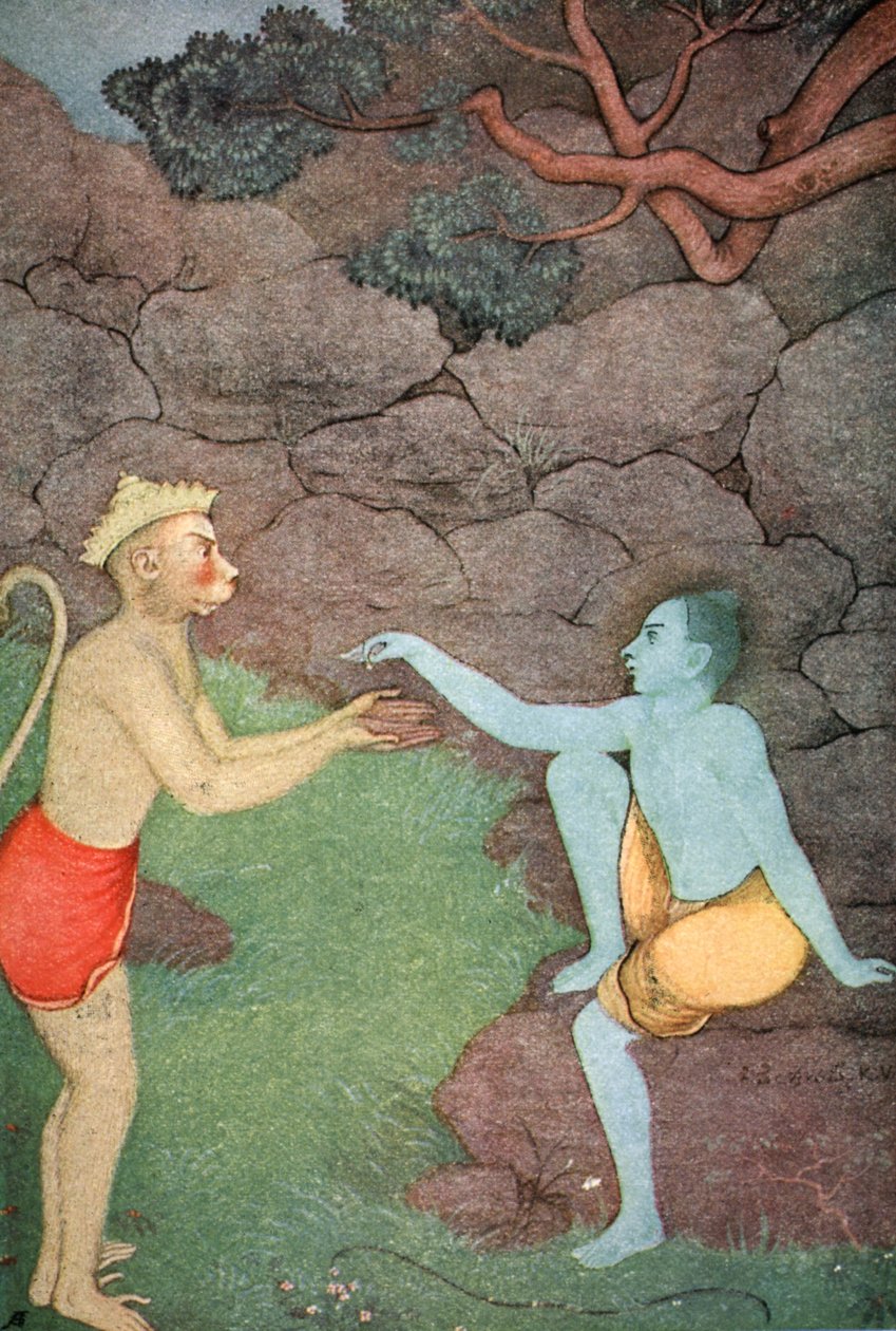 Rama, mühür yüzüğünü Sita