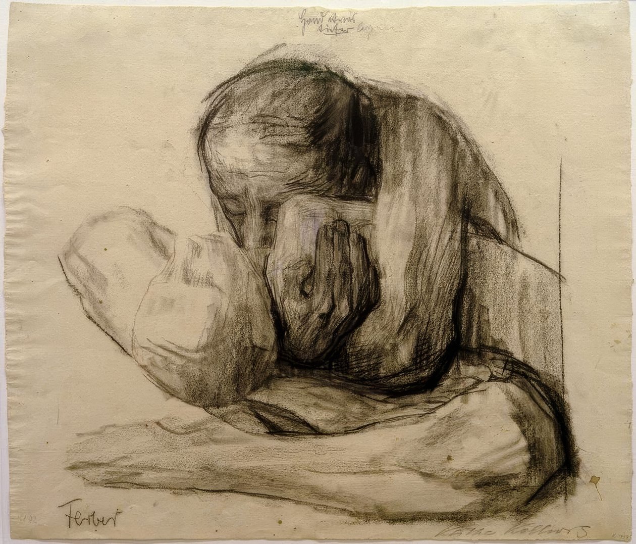 K. Kollwitz, ölü çocuğu olan kadın by Käthe Kollwitz