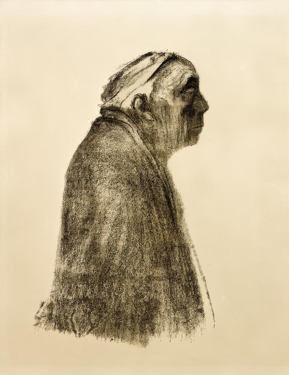 Sağdaki profilde kendi portreniz by Käthe Kollwitz