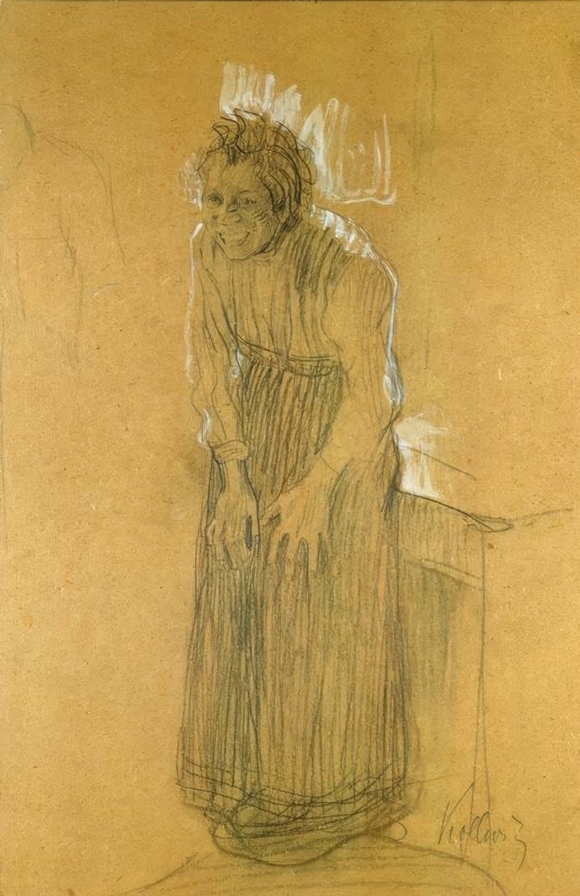 gülen kadın by Käthe Kollwitz
