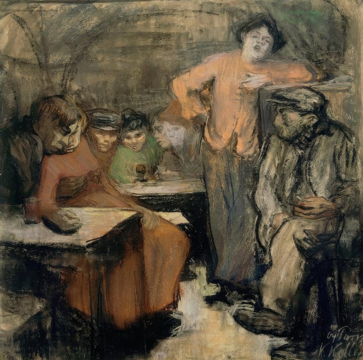 Paris mahzeni by Käthe Kollwitz