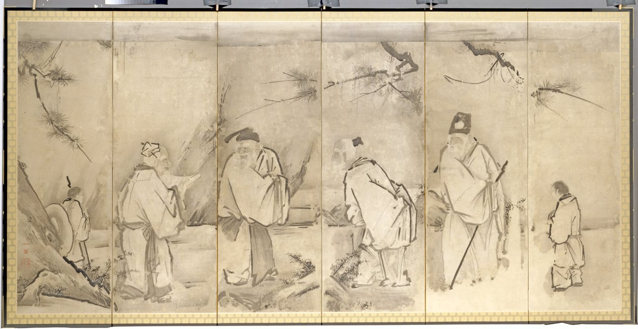 Shang Dağı'nın Dört Büyükleri by Kanō Tan’yū