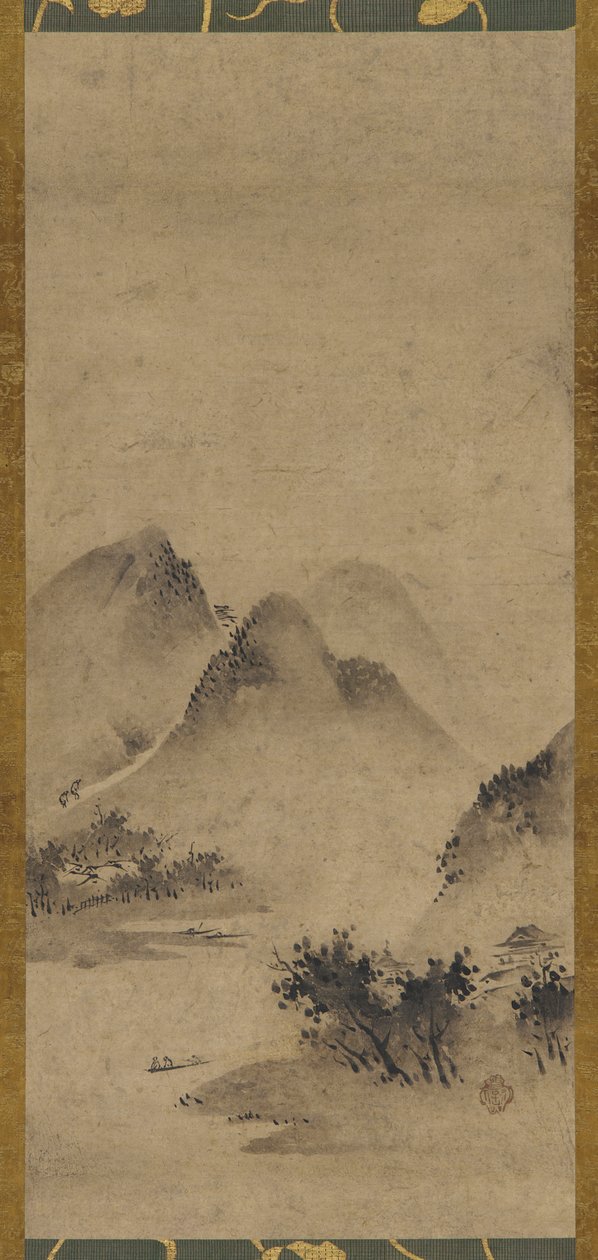 Manzara, Muromachi dönemi, 16. yüzyıl. by Kano Motonobu