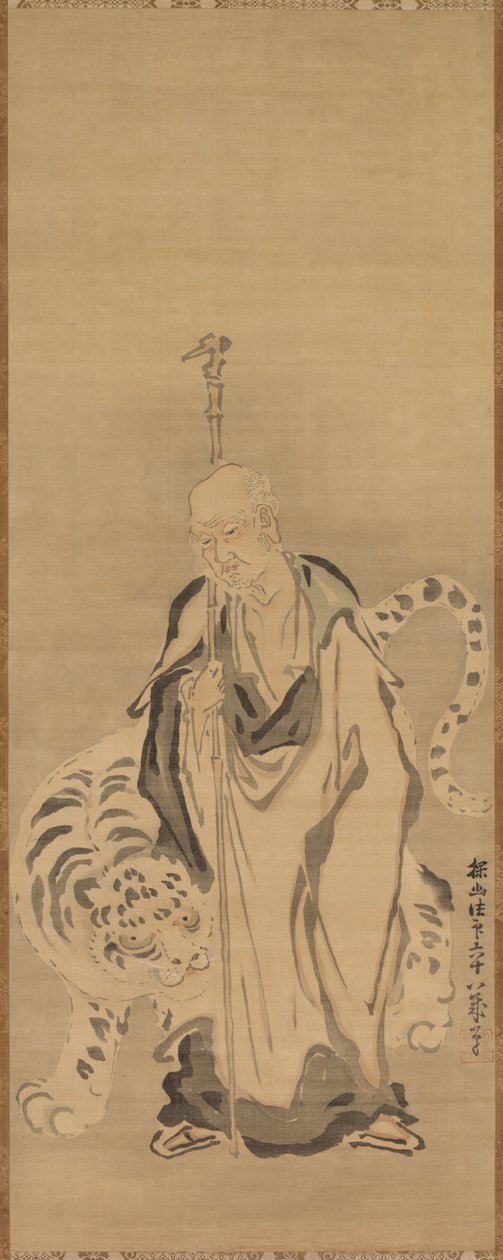 Kaplanlı Bir Bilge, 17. yüzyıl. by Kanō Tan’yū