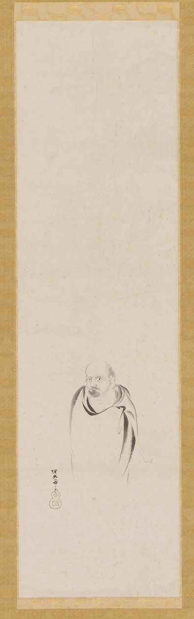 Bodhidharma, Edo dönemi, 17. yüzyıl. by Kanō Tan’yū