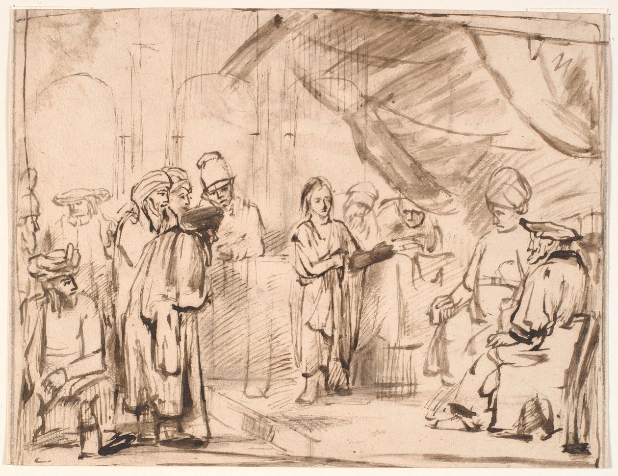 Tapınaktaki on iki yaşındaki İsa by Karel van Savoy