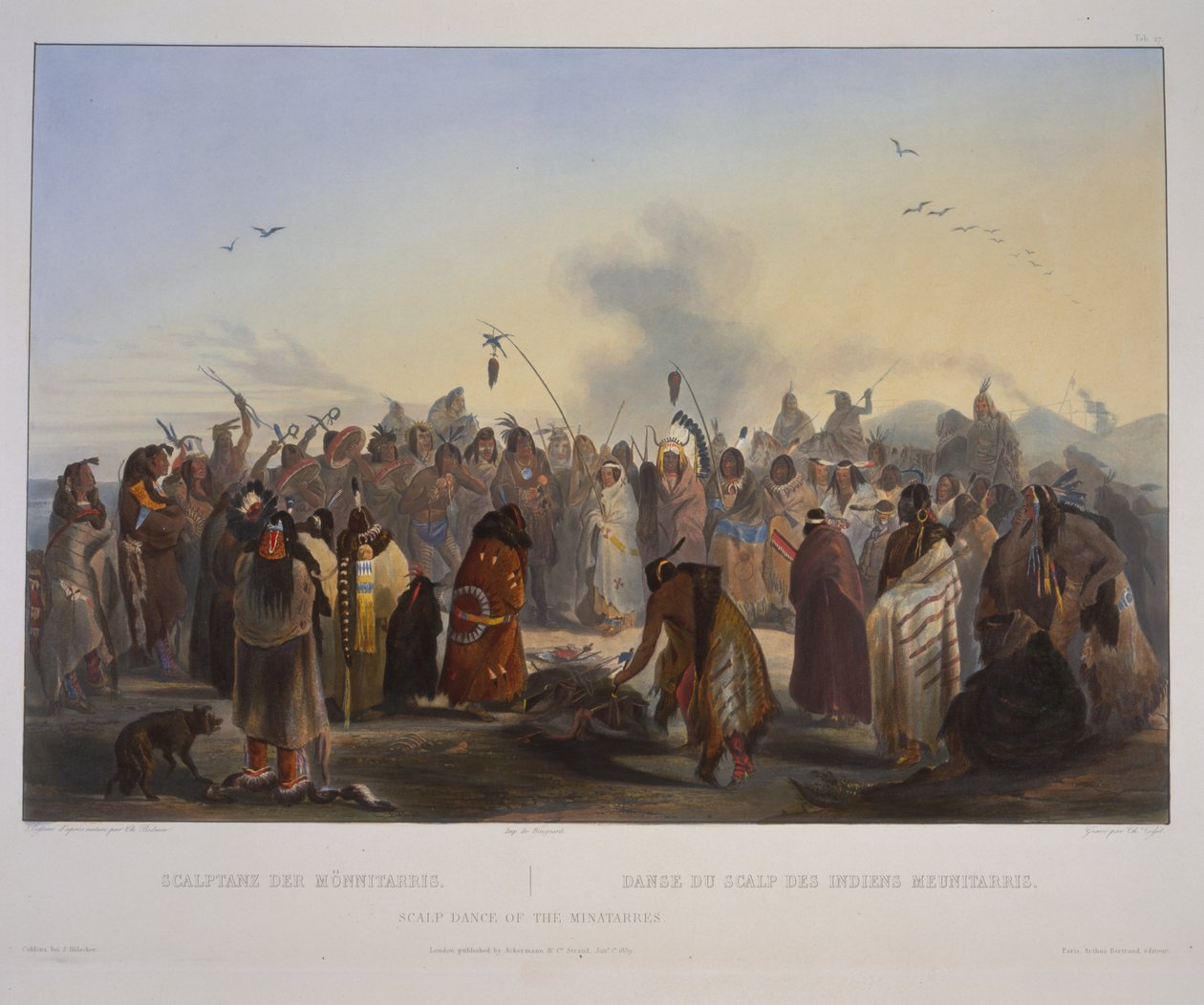 Scalp Dance of the Minatarres by Karl Bodmer