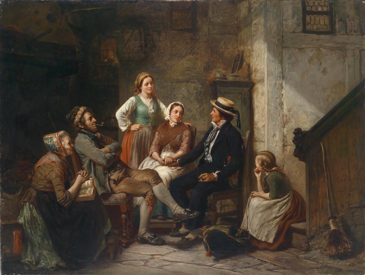 Genç denizcinin dönüşü by Karl Hübner