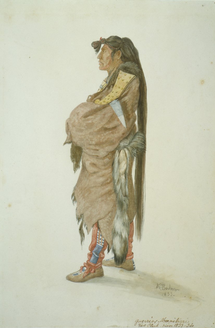 Ahsch? Psa Masihichsi, bir Hidatsa adamı by Karl Bodmer